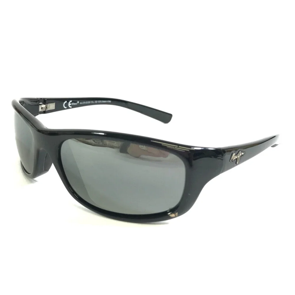 Maui Jim Sunglasses Kipahulu MJ279-02 Shiny Black Frames w/ Neutral Gray Lenses